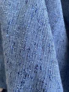Custom Designer 21" Drop-Fully Lined Bedskirt Blue Textured Lovely Twin 2 Avail - Picture 1 of 8