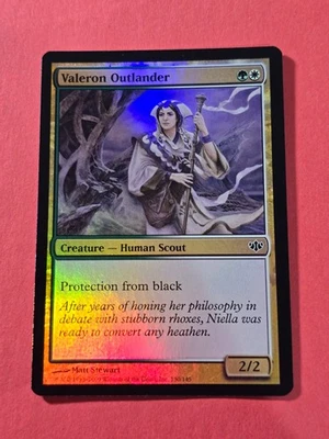 2009 Magic The Gathering Conflux Foil #130 Valeron Outlander, C, G/W, cd1 - Image 1 of 3