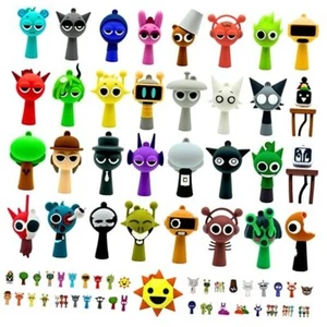 Sprunki Toy Figures Set – Sky, Wenda, Mr. Fun Computer, Pinki, Simon & 33 Pcs - Picture 1 of 7
