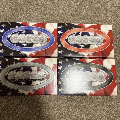 2006 P, D, Platinum & Gold Quarter set - Image 1 of 4