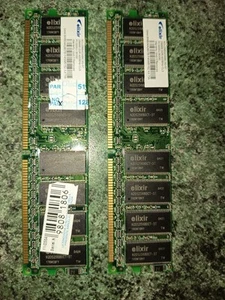 Schede Ram 256 Mb Elixir Pc 3200U - Foto 1 di 2