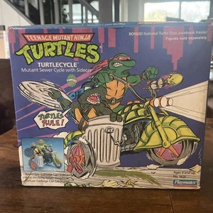 Teenage Mutant Ninja Turtles Sidecar TURTLECYCLE 1989 Playmates NIB Sealed !!!! - Picture 1 of 10