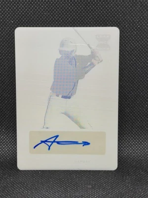 2020 Leaf Trinity Baseball Austin Wells Yellow Plate Auto 1/1 Yankees - Image 1 of 3