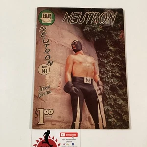 1964 SPANISH COMICS NEUTRON #141 LUCHA LIBRE PHOTO COMIC EDAR MEXICO WRESTLING - Picture 1 of 7