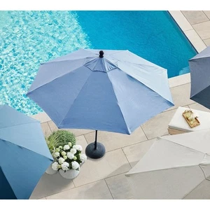 Williams Sonoma Sunbrella Umbrella Cover 6' Round Saphire Blue NEW Retail $239 - Picture 1 of 12