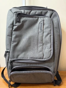 eBags Professional Slim Laptop Backpack Gray Padded Orange Interior Discontinued - Photo 1/15