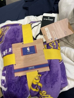 Lakers NBA BASKETBALL SPORTS FAN THROW BLANKET - Изображение 1 из 4