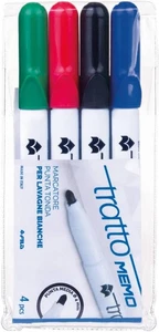 Busta 4 PENNARELLI a Secco MEMO Puntatonda per Lavagna - Foto 1 di 12