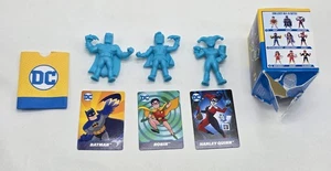 2024 WENDY'S Kids Meal DC Super Hero Blue Batman Family Mini Figures + Cards - Picture 1 of 8