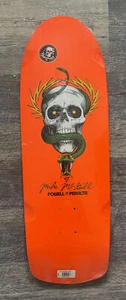 Powell Peralta 2019 Mike McGill Orange Skull and Snake Skateboard Deck - Picture 1 of 5