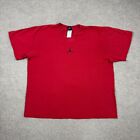 Vintage Jordan T-shirt Męski Rozmiar XL Czerwony Krótki rękaw Jumpman Center Logo Y2K