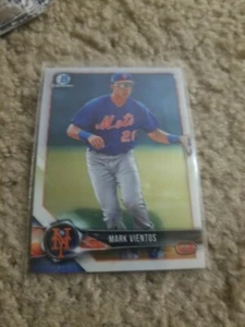 CARTE MARK VENTOS 2018 BOWMAN DRAFT #BDC-67 NEW YORK METS (ROOKIE CHROME) - Photo 1 sur 2