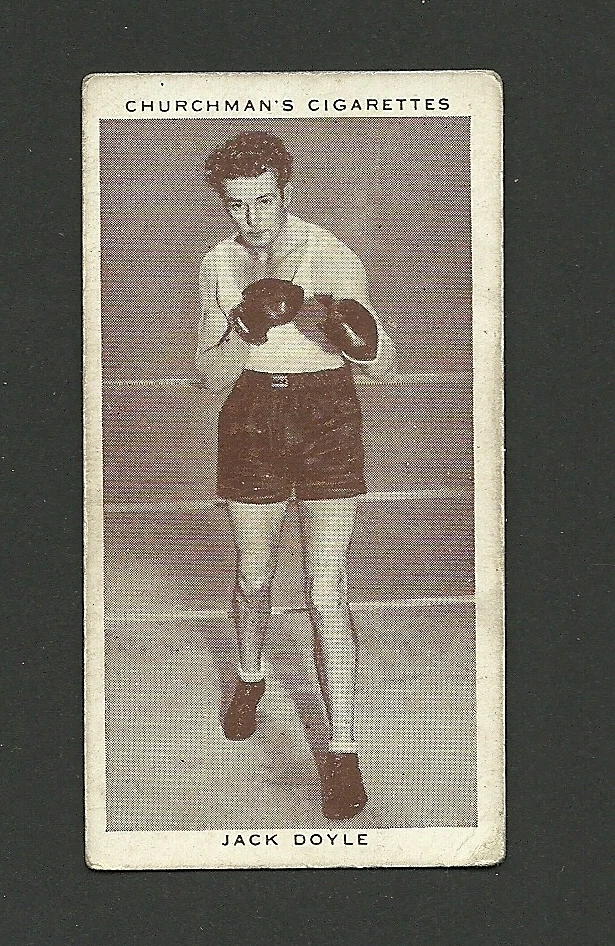 Jack Doyle #13 1938 Boxing Churchmans Cigarette Tobacco Card - Image 1 of 1