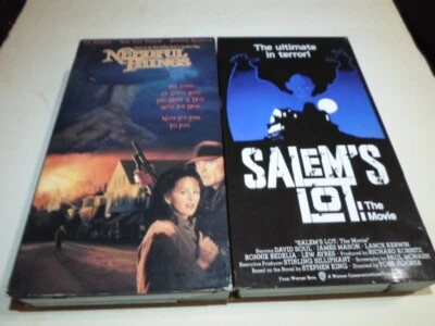 Needful Things and Salem's Lot Stephen Kings VHS Tapes - Image 1 of 2
