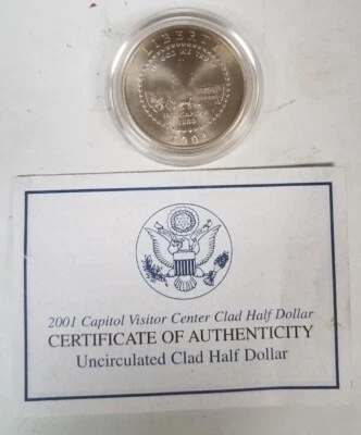CS.501PCBBFP U.S. MINT COMMEM 50C YEAR 2001-P CAPITOL V C MS COIN SET FRESH PGP! - Image 1 of 4