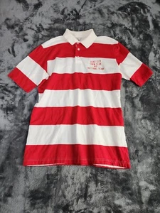 Womens Vintage Hartwell Quad Cities Swim Club Shirt Red/White Striped Size Large - Picture 1 of 12