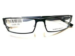 Alberto Romani Frame AR 1009 Black Rectangular 54-17-140 (Paint chipped) - Picture 1 of 4