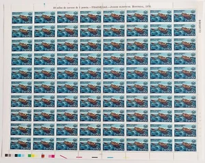 España Pliego de 80 Sellos Edifil 2.340. XXI Juegos Olimpicos de Montreal. - Imagen 1 de 1