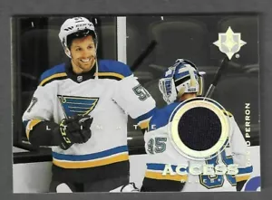 Maglia Upper Deck Ultimate DAVID PERRON Access 2020-21 reliquia - ST. LOUIS BLUES - Foto 1 di 2