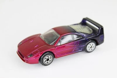 Matchbox 1988 Ferrari F40 новый вид Hot Rod масштаб 1:59 темно-бордовый изящный - Изображение 1 из 4