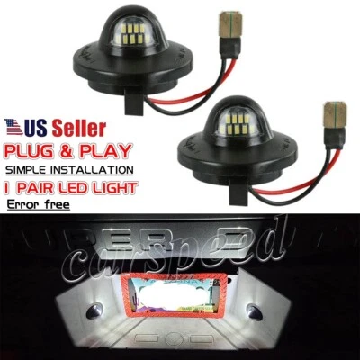Pair LED License Plate Tag Lights For Ford F-150 F-250 F-350 F-450 Super Duty - Image 1 of 4