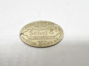 VINTAGE WELLS FARGO & CO MEXICO SENAL UNION PACIFIC RR RAILROAD TOKEN COIN - Picture 1 of 3