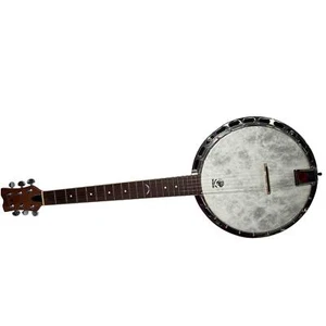 Deering Goodtime Company SIX-R 6-String 21-Fret Brown Acoustic Banjo  - Picture 1 of 24