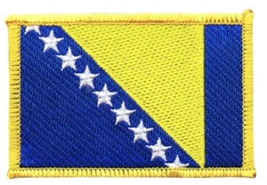 Bosnien-Herzegowina Aufnäher Flaggen Fahnen Patch Aufbügler 8x6cm - Bild 1 von 1