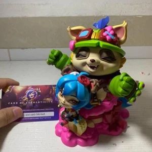 LOL League of Legends Annie-Versary Teemo PVC Figure w/Card GK Model Statue 15cm - Foto 1 di 18