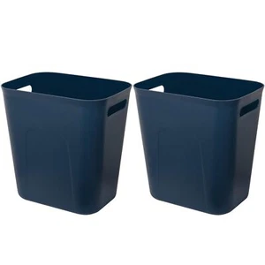 Plastic Small Trash Can Wastebasket Garbage Container Basket for Bathrooms La... - Picture 1 of 5