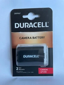 Duracell DR9967 for Canon LP-E10 LPE10 Rechargeable Battery New UK Stock - Picture 1 of 3