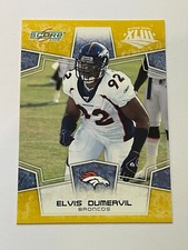 2008 Score Football Gold Super Bowl XLIII - Elvis Dumervil - Denver Broncos