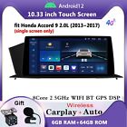 10.33'' For Honda Accord 9 2.0L Android 12 Car Stereo Radio Gps 6Gb+64Gb Carplay