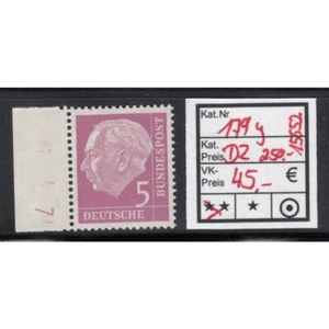 Bund 1954, Mich Nr 179 y DZ 7 - Zdjęcie 1 z 2