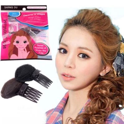JUSTFOX Aiuto acconciatura pony cuscini per capelli volume capelli panino bumpits strumento di styling