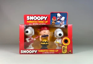 Vintage Peanuts Snoopy Band, action toy avvolgibile, nuovo con scatola, 3 personaggi - Foto 1 di 12