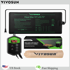 VIVOSUN 10"x20.75" Seedling Heat Mat and Digital Thermostat Combo