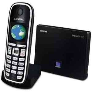 Gigaset - C475 IP - Cordless Phone - Black And Argent - Good Condition - Zdjęcie 1 z 5