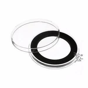 Air-Tite Brand Y48mm Black Ring Capsule Holders for 2oz Silver Libertad Qty: 20 - Picture 1 of 1