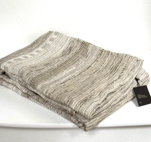 Restoration Hardware ALINA HANDWOVEN SPACE DYED Sand King Coverlet THROW 50x110 - Picture 1 of 10