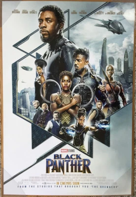 BLACK PANTHER MOVIE POSTER DS ORIGINAL INTL FINAL Ver B 27x40 CHADWICK BOSEMAN