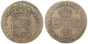 Países Bajos españoles - Oord / Liard 1709 - Felipe V - Imagen 1 de 3
