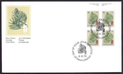 🍁Canada   #721 URpb    "WHITE PINE TREES      Brand New 1979 First Day Cover - Image 1 of 2