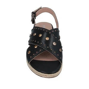 Sandalias GEOX de cuero negro con tachuelas talla 5 - Imagen 1 de 6