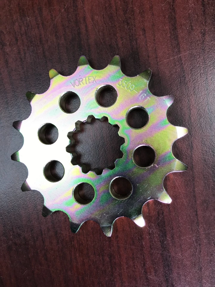 Передняя звездочка Vortex Racing для Kawasaki ZX14 ZX11 ZX12 ZZR ZR1100 530 16T - Изображение 1 из 1