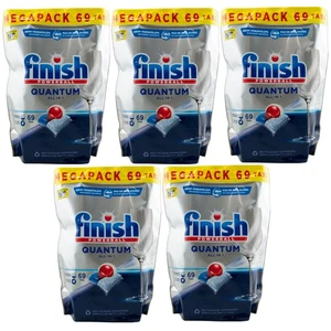 finish Quantum All In 1 Tabs 5 x 69 Tabs Geschirrspültabs Spülmaschine Powerball - Bild 1 von 1
