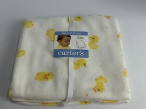 Neu mit Etikett Carters Microfleece Microfleece weiß und gelb Ente Ducky Babydecke - Bild 1 von 6