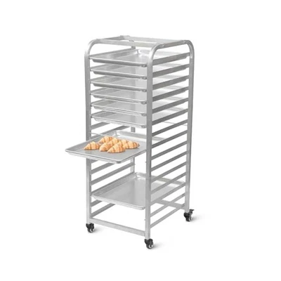 Estante de velocidad para panadería, 15 niveles, carro móvil, sostiene sartenes para sábanas, almacenamiento de cocina Foto 1 de 4
