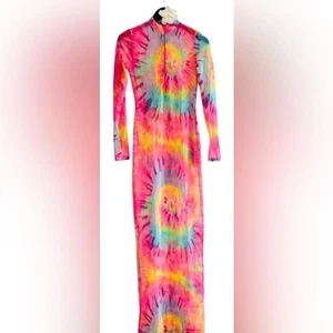 Maxi Encubrimiento KToo Tie-Dye Rosa Naranja Malla Natación GRANDE Hyperpop Vacaciones Playa - Imagen 1 de 8