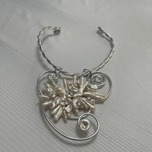 Collana girocollo Jeff Lieb Statement moderna filo arte da indossare firmata - Foto 1 di 6